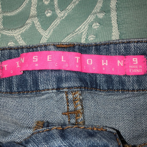 Tinseltown Lace Denim Shorts - Picture 3 of 5